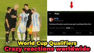 Social media erupts after Messis Argentina loss to Paraguay [upl. by Domash471]