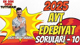 2025 AYT EDEBİYAT SORULARI DENEMESİ  10 aytedebiyat 2025tayfa FULLETEN DENEMELER [upl. by Roter764]