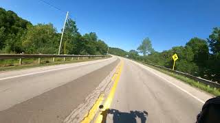 Heading back from Ohio Bike Week Open Road May 29 2022 Part 22 Ride Ohio Scenic Bike Ride Videos [upl. by Cirdek805]