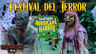 Festival del Terror en Hurricane Harbor Oaxtepec 2024  Atracciones y Zona de Espantos [upl. by Adlee333]