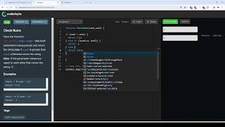 Coderbyte  Check Nums  Easy  Solution with JavaScript [upl. by Lapointe]