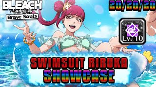 MUST HAVE EPIC RAID FARMER Swimsuit Riruka 15 T20 Showcase  Bleach Brave Souls [upl. by Enitsuj]