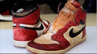 Miles Morales Original 1985 Jordan 1 Chicago Fully Restored [upl. by Eytak]