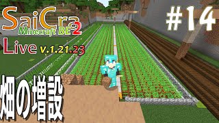 【SaiCra】Minecraft BE2 Live 14 畑の増設 [upl. by Maddalena]