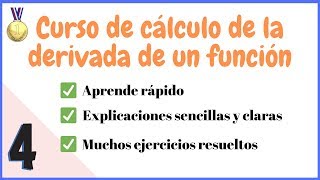 Cómo calcular Derivadas  Aprende desde cero 4 [upl. by Missy]