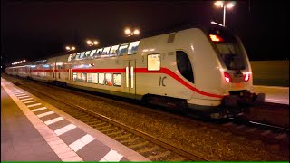 Züge am Abend Bahnhof Nienburg Weser  Trains in the evening Nienburg Weser station [upl. by Piper651]