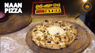 Naan Pizza  Street Pizza  Naan Stop Naan Pizza  Street Food Karachi [upl. by Haidedej569]