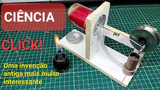 TRABALHO DE CIÊNCIA COMO FAZER UM MOTOR STIRLING  SCIENCE WORK STIRLING ENGINE [upl. by Roose]