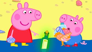 Garrafa de praia da Peppa com uma mensagem  Peppa Pig Portuguese Brazil Episódios completos [upl. by Sivra]