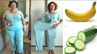 Drink bananas with cucumber and your belly fat will melt away without dieting or exercising [upl. by Roseline]