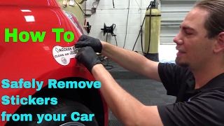 Sticker Removal  quotHow Toquot Video Tutorial [upl. by Ydnir]