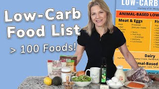 What Can You Eat on a Low Carb Diet Full Food List [upl. by Leiuqese]