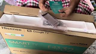 Hisense TV unboxing [upl. by Arvy]