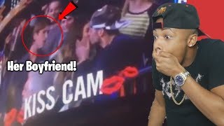 Kiss Cam Awkward Moments Girlfriend Kiss Another Guy [upl. by Eupheemia]