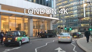 London 4K  Canary Wharf  Driving Downtown  England [upl. by Miun]