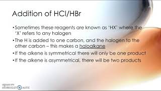 Reactions of alkenes [upl. by Houlberg621]