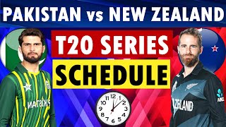 Pakistan vs New Zealand T20 Series 2024 Schedule Pakistan vs New Zealand Schedule 2024 announced [upl. by Lilly]