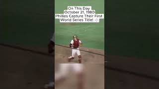 Phillies Capture Their First World Series Title ⚾  October 21 1980  onthisdayinsports [upl. by Werbel]