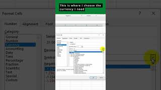 How to add a currency to an excel spreadsheet [upl. by Gardell493]