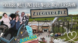 ZIEGELBLITZ ⚡️ Erlebe mit uns die neue Familienachterbahn im Jaderpark [upl. by Uyr]