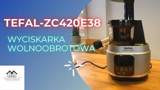 Wyciskarka wolnoobrotowa TEFAL ZC420E38Recenzja [upl. by Kinsler]