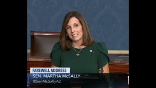 Sen Martha McSally delivers farewell speech on US Senate floor [upl. by Friend]