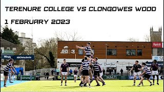 Terenure College v Clongowes Wood  2023 Bank of Ireland Leinster Schools Senior Cup [upl. by Barbaraanne9]