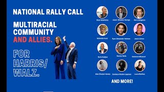 Multiracial Americans for Harris National Organizing Call [upl. by Kaplan]