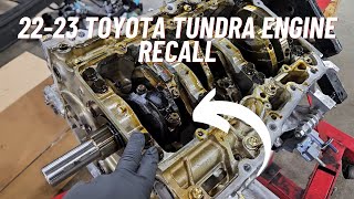 2223 TOYOTA TUNDRA ENGINE RECALL EXPLAINED [upl. by Aubreir]