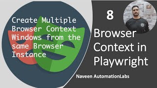 8  Browser Context in Playwright  Create Multiple Browser Contexts   Playwright with Java [upl. by Lilian324]