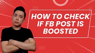 How to Check If Facebook Post Is Boosted [upl. by Egroj819]