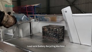 Twostep to Recycle Lead Acid Battery Cutting and Separating [upl. by Nywnorb235]