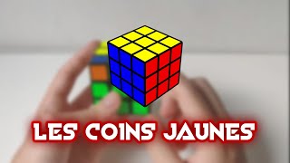 Résoudre le Rubiks Cube pour débutant 4 Les coins jaunes [upl. by Brest]