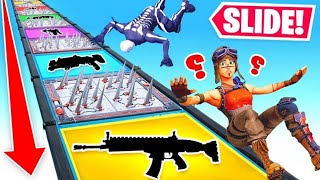 ich HACKE in SLIDE 4 LOOT in Fortnite [upl. by Shue414]