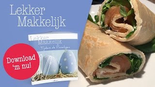 Eiwitrijke Wrap met Zalm  Koolhydraatarme Recepten  Protiplan [upl. by Lothair50]