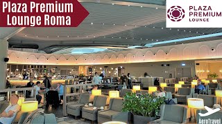 PLAZA PREMIUM LOUNGE ROME FCO  ONE OF THE BEST LOUNGES WITHIN EUROPE  LOUNGE REVIEW 4K UHD [upl. by Essej882]