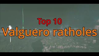 Top 10 BEST Valguero ratholes  ALL OFFICIAL  Ark survival evolved [upl. by Eedyak]