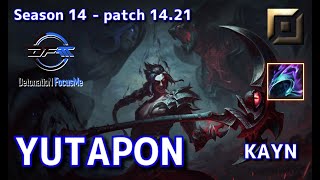 【JPサーバーD1】DFM Yutapon ケインKayn VS コーキCorki TOP  Patch1421 JP Ranked【LoL】 [upl. by Aneeuqahs]