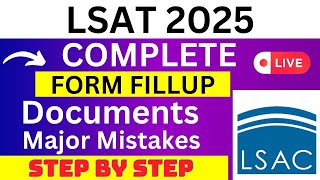 LSAT 2025 Application Form  LSAT Registration 2025 How To Fill LSAT 2025 Application Form [upl. by Dempstor]