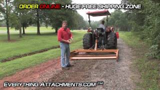 How To  Tractor Land Plane  Gravel Road Maintenance [upl. by Atileda]