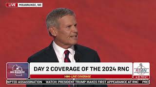 WATCH Governor of Tennessee Bill Lee Speaks at 2024 RNC in Milwaukee WI  7162024 [upl. by Eiliah302]