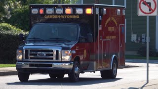 CamdenWyoming Fire Company C41 Responding [upl. by Corine431]