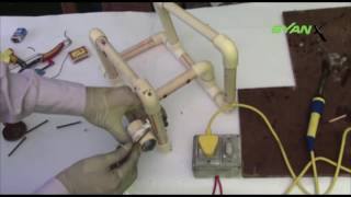 08 Make Hole Using Soldering Iron or Drilling Machine  Waterbotix [upl. by Helsa]