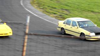 Fiero spins out on oval track [upl. by Richie]