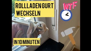 Rollladen Gurt  Gurtwickler wechseln  austauschen in 10 Minuten [upl. by Zarihs]