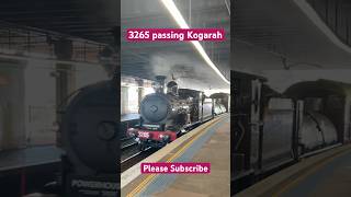 3265 passing Kogarah shorts train subscribe railway like steam sydney steamtrain aussie [upl. by Eilak]