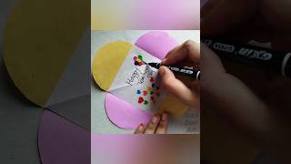 Easy and Simple Teachers Day card making idea  cute Card DIY craft for kids and toddlers [upl. by Dinny628]