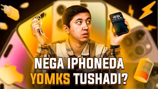 Nega iPhoneda yomks tushadi sababi nimada [upl. by Saxet]