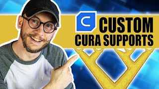 Cura Supports  Adding and Removing Supports [upl. by Cheri]