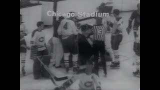 1968 Playoffs MTL vs CHI Game 4 Partial 1st Period [upl. by Nanahs]